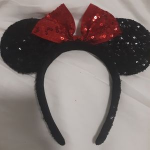 Disney Parks Sparkly Minnie Mouse Ears